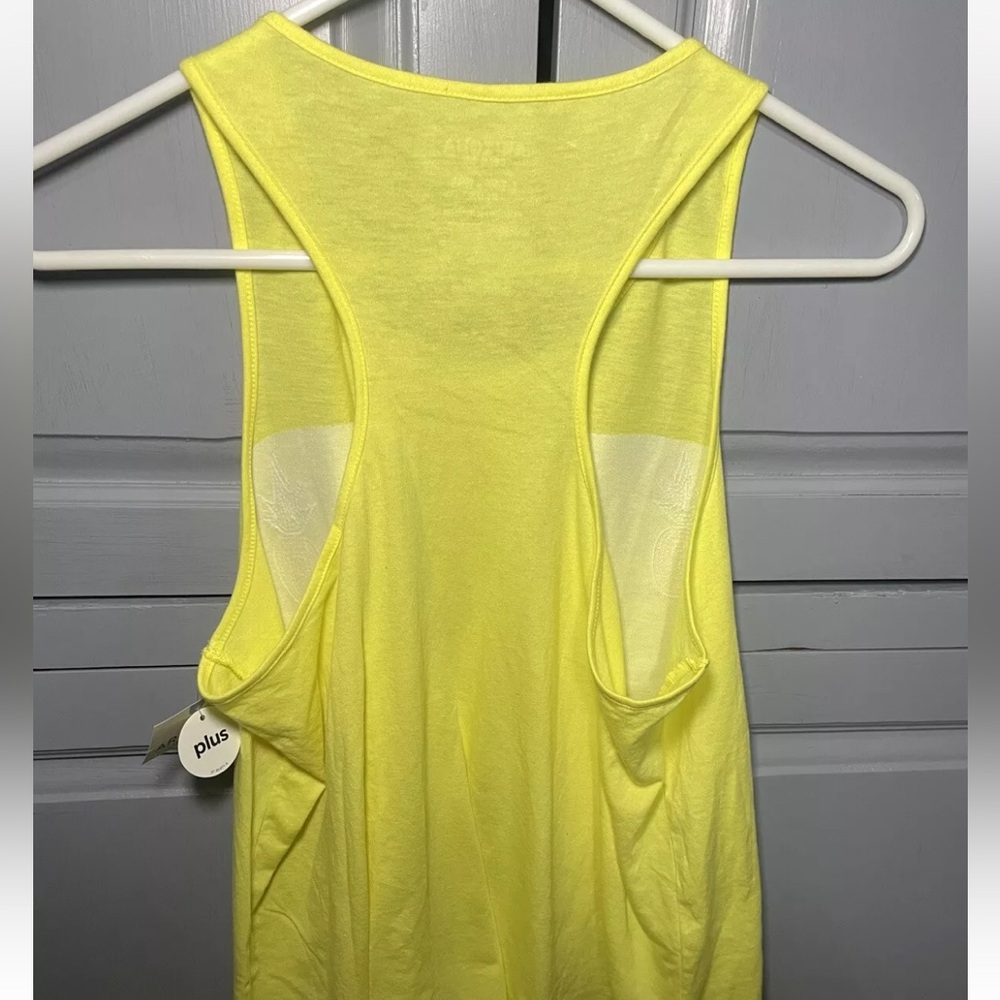 Arizona Yellow Sequin Pineapple Tank Top Fruit Themed Shirt Large - Picture 6 of 7